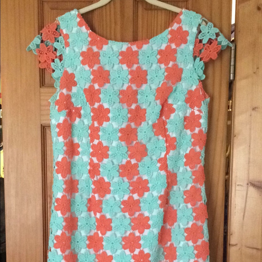 Lilly Pulitzer floral crochet dress